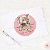 カップル蔵書票 ラウンドシール (封筒)