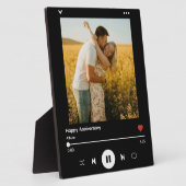 カップル記念モダンフォトアルバムカバー フォトプラーク (側面)