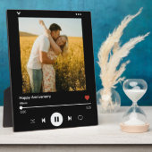 カップル記念モダンフォトアルバムカバー フォトプラーク (側面)