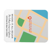 カップル記念日の記念の場所すべてがマップを開始 マグネット (横)