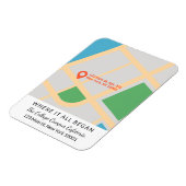 カップル記念日の記念の場所すべてがマップを開始 マグネット (左側)