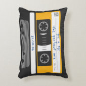 カップル記念日80のヴィンテージカセットテープ アクセントクッション (正面(垂直))