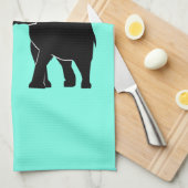 カップル象キッチンタオル – 色を選択 キッチンタオル (四つ折り)