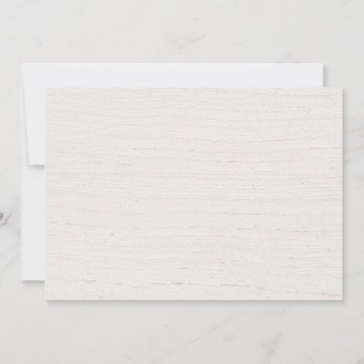 カップル赤ん坊のシャワー森の素朴男女兼用な 招待状 (裏面)