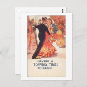 カップル踊りチアオ!1936ヴィンテージ インスパイア ポストカード (正面/裏面)