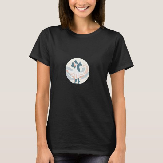 カップル踊りロマンチックな愛の人間関係アイディアWe Tシャツ (正面)