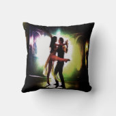 カップル踊り水色 クッション (裏面)