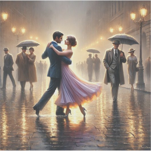 カップル踊り シール (正面)