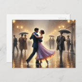 カップル踊り ポストカード (正面/裏面)