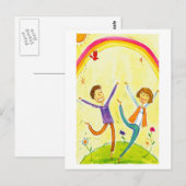 カップル踊り ポストカード (正面/裏面)