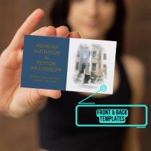 カップル通話カード – 写真w青縁ど色