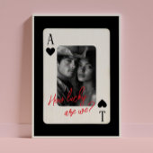 カップル遊のトランプのポーカーのカード ポスター