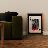 カップル遊のトランプのポーカーのカード ポスター