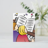 カップル遊のピアノ ポストカード (スタンド正面)