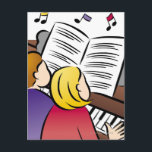 カップル遊のピアノ ポストカード<br><div class="desc">カップル遊のピアノ |モナ・ダリー | AssetID: rel033</div>