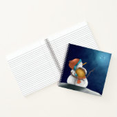 カップル雪だるまは星の願いを見て抱く ノートブック (内部)