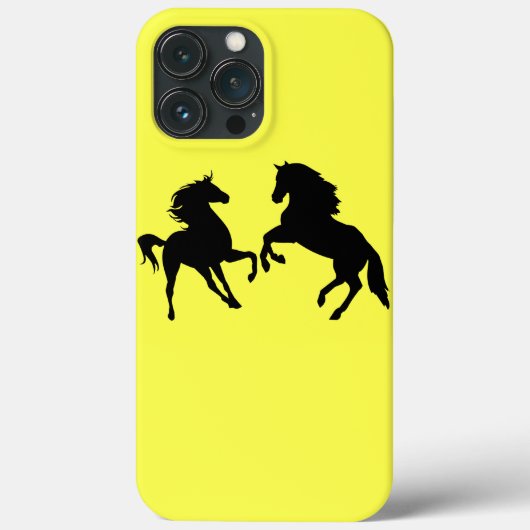 カップル馬の色を選択 – 黄色 Case-Mate iPhoneケース (裏面)