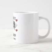 カップル魚の写真にマッチする幸運な漁師1人 ジャンボコーヒーマグカップ (右)