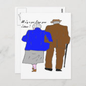カップル3 IL N'Y A PAS D AGE POUR S AIMER.png ポストカード (正面/裏面)