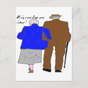 カップル3 IL N'Y A PAS D AGE POUR S AIMER.png ポストカード