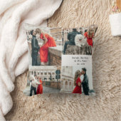 カップル4モダンフォトコラージュ クッション (ブランケット)