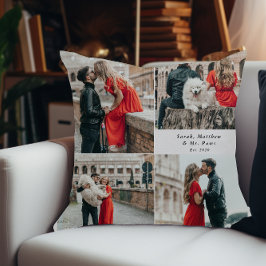 カップル4モダンフォトコラージュ クッション