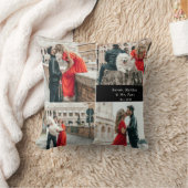 カップル4モダンフォトコラージュ クッション (ブランケット)