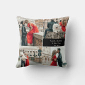 カップル4モダンフォトコラージュ クッション (裏面)