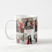 カップル4モダンフォトコラージュ コーヒーマグカップ (左)