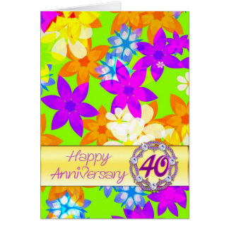 カップル40周年記念の素晴らしい花