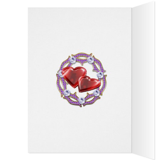 カップル50周年記念の素晴らしい花 (内側 (左))