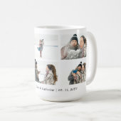 カップル6カスタムの写真コラージュ後の幸せ コーヒーマグカップ (正面右)