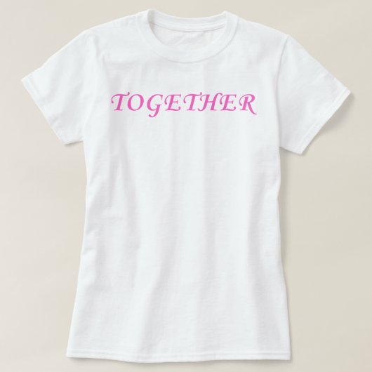 カップル おそろい ハート Tシャツ レディース (デザイン正面)