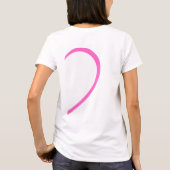 カップル おそろい ハート Tシャツ レディース (裏面)