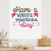 カップル・アートが素晴らしいバレンタイン・デーを過ごす ポスター (キッチン)