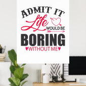 カップル・アートがItの生活を認める ポスター (ホームオフィス)