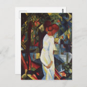 『カップル・イン・ザ・ウッズ』威厳がある、 ポストカード (正面/裏面)