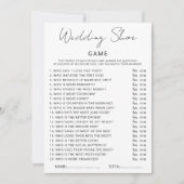 カップル ウェディング シューズ ゲーム ブライダル シャワー シューズ ゲーム シーズンカード (正面)