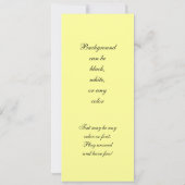 カップル・オン・ザ・サンディビーチ 招待状 (裏面)