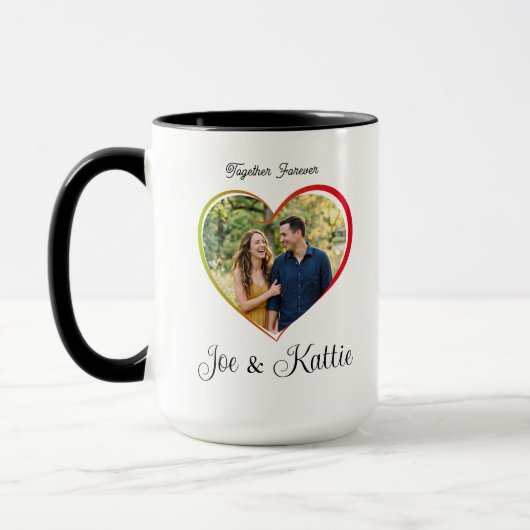 カップル オーダーメイド 結婚記念日 マグカップ (左)