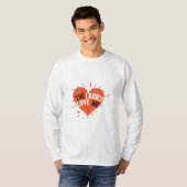 カップル・ギフト女性は私を愛している Tシャツ (正面フル)