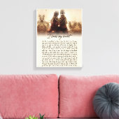 カップル・ギフト 私はハートを渡る キャンバスプリント (インサイチュ (リビング))