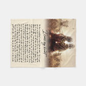 カップル・ギフト 私はハートを渡る フリースブランケット (正面(横))