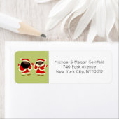 カップル・クリスマス ラベル (インサイチュ)