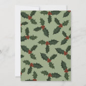 カップル・クリスマス 招待状 (裏面)