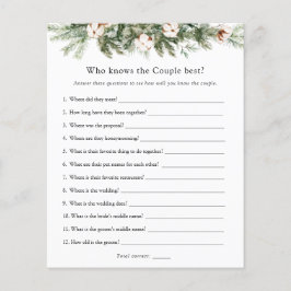 カップル・ゲームを知る冬の最高のブライダル