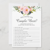 カップル・ゲーム最高ののブライダルシャワー 招待状 (正面)