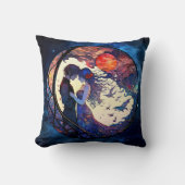 カップル ステンドグラス クッション (正面)