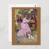 カップル・ダイニング・アル・フレスコ ポストカード (正面/裏面)