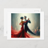 カップル・ダンス・ワルツ ポストカード (正面/裏面)